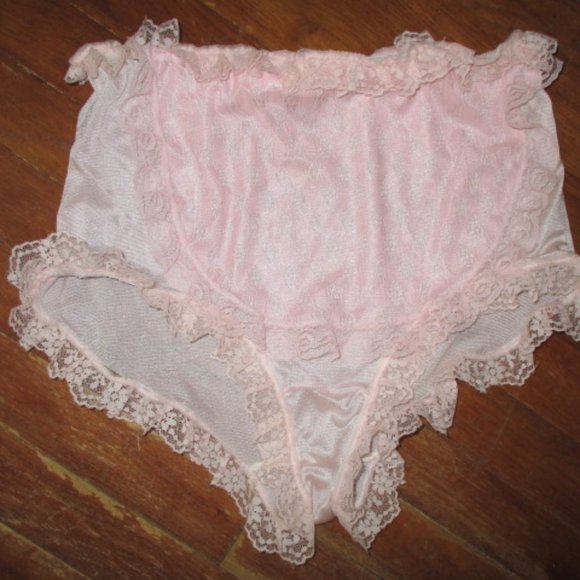 Ultra Sissy lacy pink custom panties bloomers adult baby girly secret sexy Lrg - Picture 6 of 7